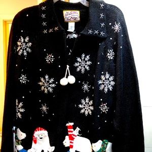 Black Christmas Sweater. New no tags.